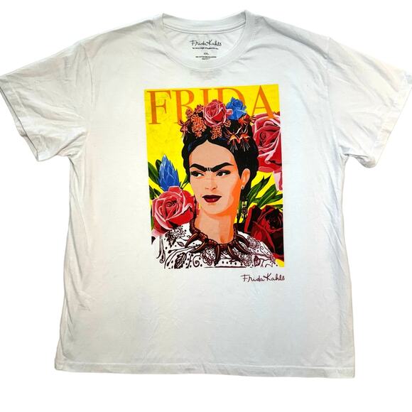T-shirt Donna Blasfemus Frida Kahlo | Ufficiale In Stile Poligonale, Maglietta 100% Cotone Made In Italy - 3